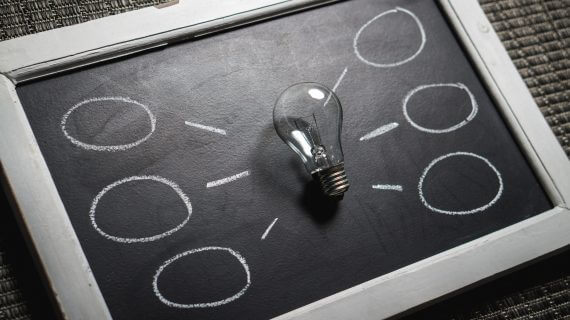 Image showing a light bulb to show idea planning and strategy for the year