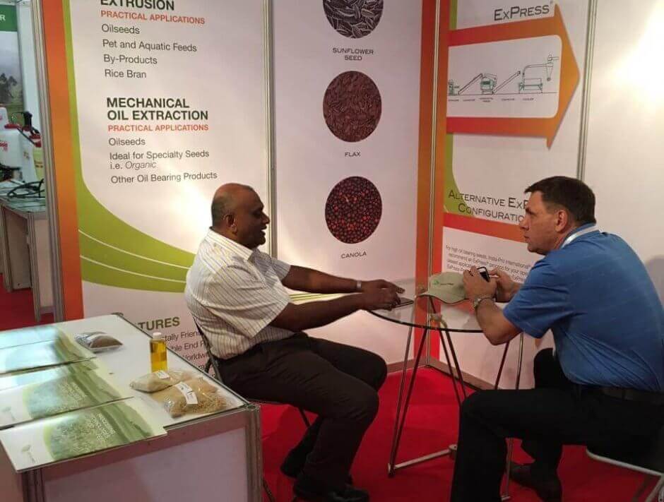 gregory komnik, sales director for insta-pro attending lanka livestock