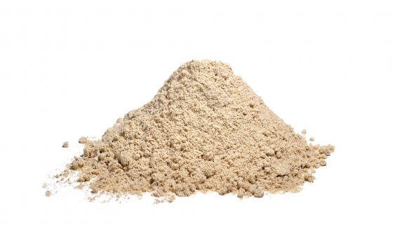 a small pile of mashed stabilized rice bran on a transparent background