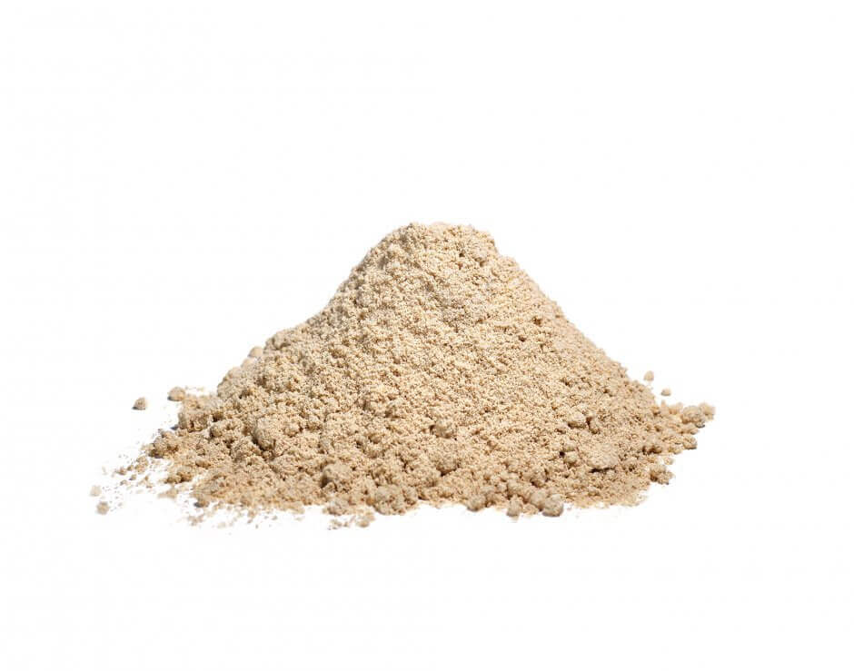 a small pile of mashed stabilized rice bran on a transparent background